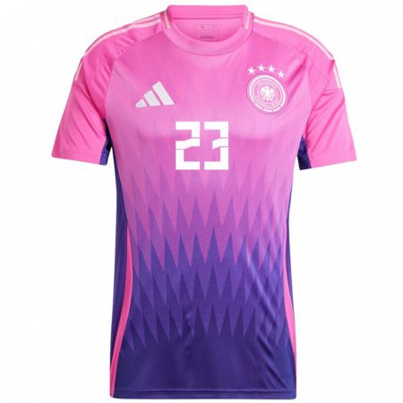 Kandiny Női Németország Emre Can #23 Pink Lila Idegenbeli Jersey 24-26 Mez Póló Ing