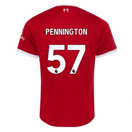 Kandiny Gyermek Cody Pennington #57 Piros Hazai Jersey 2023/24 Mez Póló Ing