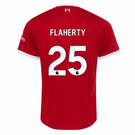 Kandiny Gyermek Gilly Flaherty #25 Piros Hazai Jersey 2023/24 Mez Póló Ing