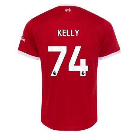 Kandiny Gyermek Oscar Kelly #74 Piros Hazai Jersey 2023/24 Mez Póló Ing