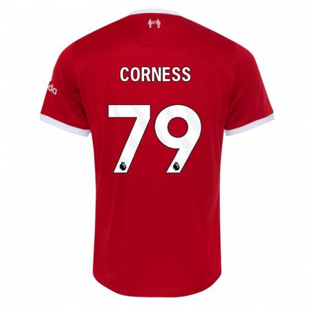 Kandiny Gyermek Dominic Corness #79 Piros Hazai Jersey 2023/24 Mez Póló Ing