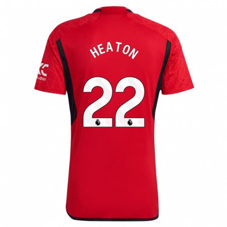 Kandiny Gyermek Tom Heaton #22 Piros Hazai Jersey 2023/24 Mez Póló Ing