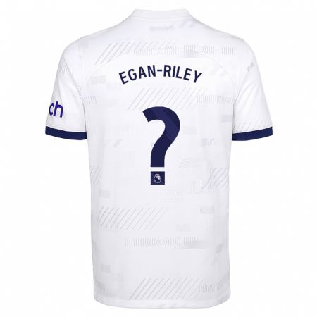 Kandiny Gyermek Roman Egan-Riley #0 Fehér Hazai Jersey 2023/24 Mez Póló Ing