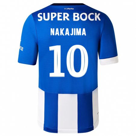 Kandiny Gyermek Shoya Nakajima #10 Kék Fehér Hazai Jersey 2023/24 Mez Póló Ing