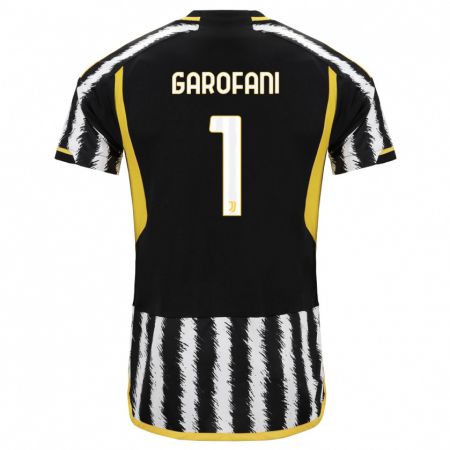 Kandiny Gyermek Giovanni Garofani #1 Fekete-Fehér Hazai Jersey 2023/24 Mez Póló Ing