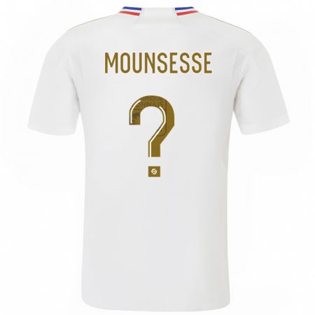Kandiny Gyermek Jérémy Mounsesse #0 Fehér Hazai Jersey 2023/24 Mez Póló Ing