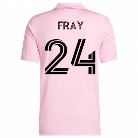 Kandiny Gyermek Ian Fray #24 Rózsaszín Hazai Jersey 2023/24 Mez Póló Ing