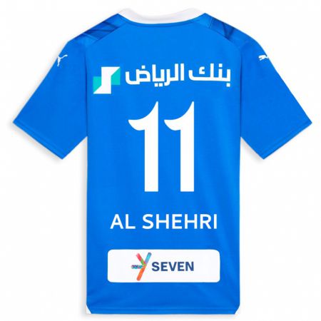 Kandiny Gyermek Saleh Al-Shehri #11 Kék Hazai Jersey 2023/24 Mez Póló Ing