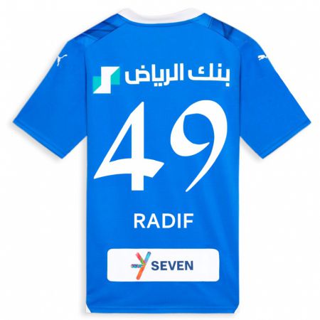 Kandiny Gyermek Abdullah Radif #49 Kék Hazai Jersey 2023/24 Mez Póló Ing