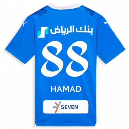 Kandiny Gyermek Hamad Al-Yami #88 Kék Hazai Jersey 2023/24 Mez Póló Ing