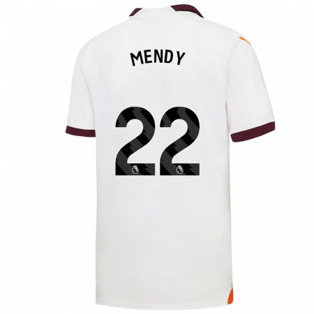 Kandiny Gyermek Benjamin Mendy #22 Fehér Idegenbeli Jersey 2023/24 Mez Póló Ing