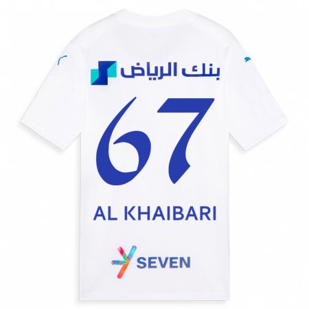 Kandiny Gyermek Mohammed Al-Khaibari #67 Fehér Idegenbeli Jersey 2023/24 Mez Póló Ing