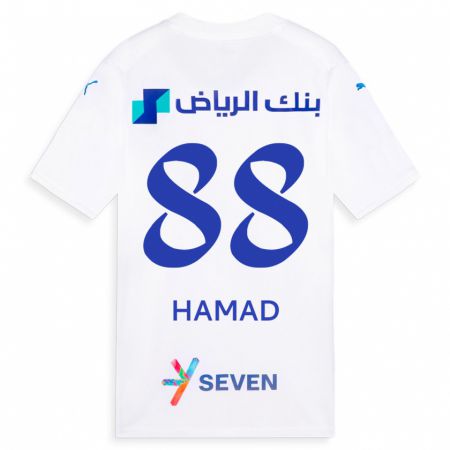Kandiny Gyermek Hamad Al-Yami #88 Fehér Idegenbeli Jersey 2023/24 Mez Póló Ing