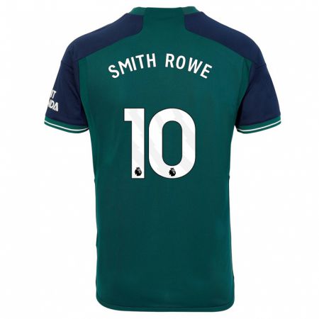 Kandiny Gyermek Emile Smith Rowe #10 Zöld Harmadik Számú Jersey 2023/24 Mez Póló Ing