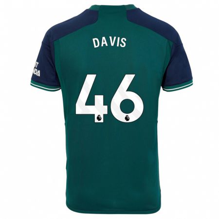 Kandiny Gyermek Timi Davis #46 Zöld Harmadik Számú Jersey 2023/24 Mez Póló Ing