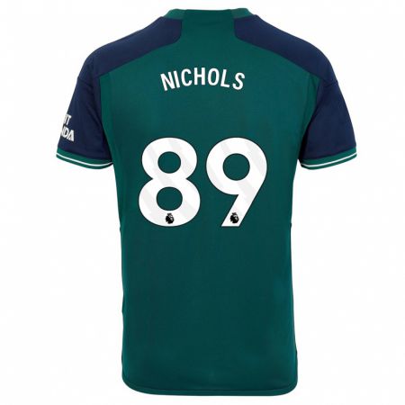 Kandiny Gyermek Josh Nichols #89 Zöld Harmadik Számú Jersey 2023/24 Mez Póló Ing