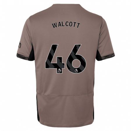 Kandiny Gyermek Malachi Fagan Walcott #46 Sötét Bézs Harmadik Számú Jersey 2023/24 Mez Póló Ing
