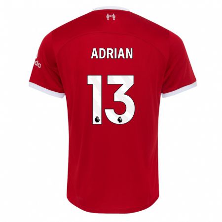 Kandiny Férfi Adrián #13 Piros Hazai Jersey 2023/24 Mez Póló Ing