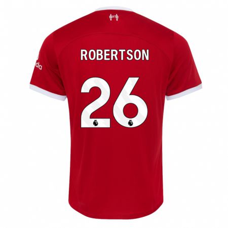 Kandiny Férfi Andrew Robertson #26 Piros Hazai Jersey 2023/24 Mez Póló Ing