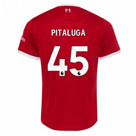 Kandiny Férfi Marcelo Pitaluga #45 Piros Hazai Jersey 2023/24 Mez Póló Ing