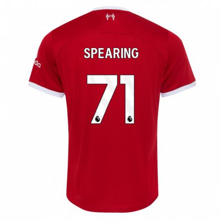 Kandiny Férfi Jay Spearing #71 Piros Hazai Jersey 2023/24 Mez Póló Ing