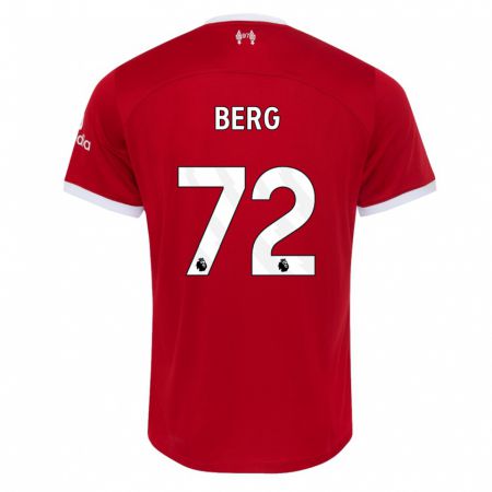 Kandiny Férfi Sepp Van Den Berg #72 Piros Hazai Jersey 2023/24 Mez Póló Ing