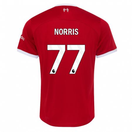 Kandiny Férfi James Norris #77 Piros Hazai Jersey 2023/24 Mez Póló Ing