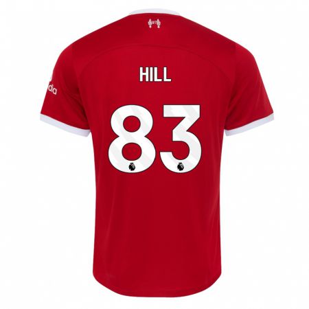 Kandiny Férfi Thomas Hill #83 Piros Hazai Jersey 2023/24 Mez Póló Ing