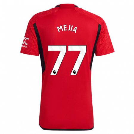 Kandiny Férfi Mateo Mejia #77 Piros Hazai Jersey 2023/24 Mez Póló Ing