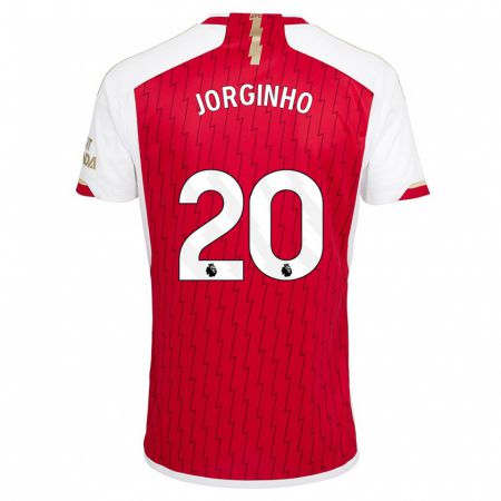 Kandiny Férfi Jorginho #20 Piros Hazai Jersey 2023/24 Mez Póló Ing