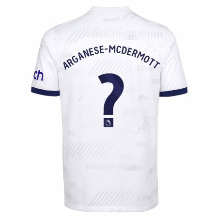 Kandiny Férfi Pele Arganese-Mcdermott #0 Fehér Hazai Jersey 2023/24 Mez Póló Ing