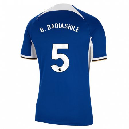 Kandiny Férfi Benoît Badiashile #5 Kék Hazai Jersey 2023/24 Mez Póló Ing