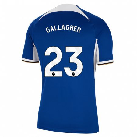 Kandiny Férfi Conor Gallagher #23 Kék Hazai Jersey 2023/24 Mez Póló Ing