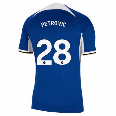 Kandiny Férfi Djordje Petrovic #28 Kék Hazai Jersey 2023/24 Mez Póló Ing
