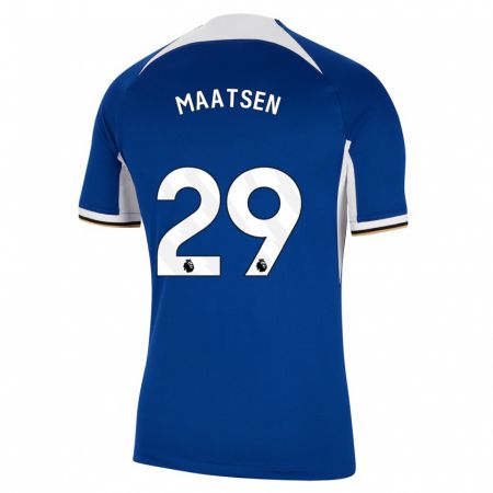 Kandiny Férfi Ian Maatsen #29 Kék Hazai Jersey 2023/24 Mez Póló Ing