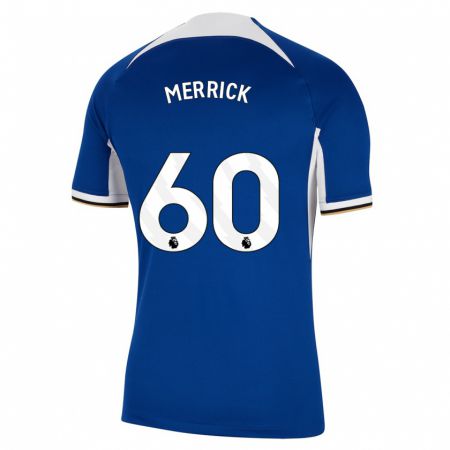 Kandiny Férfi Max Merrick #60 Kék Hazai Jersey 2023/24 Mez Póló Ing