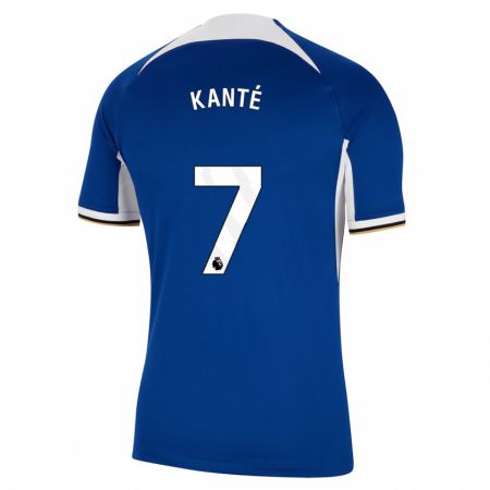 Kandiny Férfi N'golo Kante #7 Kék Hazai Jersey 2023/24 Mez Póló Ing