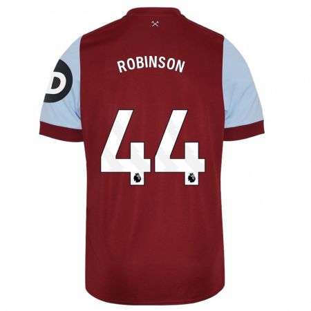 Kandiny Férfi Junior Robinson #44 Gesztenyebarna Hazai Jersey 2023/24 Mez Póló Ing