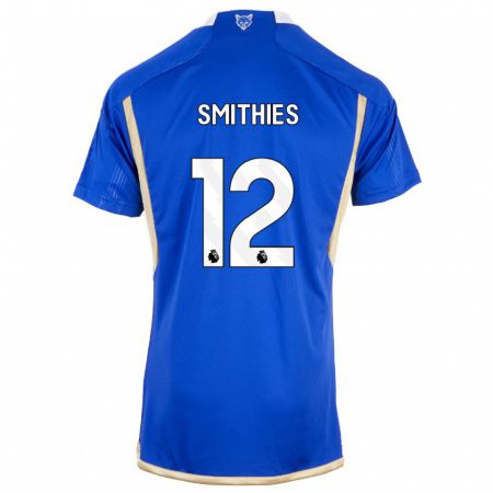 Kandiny Férfi Alex Smithies #12 Királykék Hazai Jersey 2023/24 Mez Póló Ing