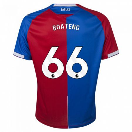 Kandiny Férfi David Boateng #66 Piros Kék Hazai Jersey 2023/24 Mez Póló Ing
