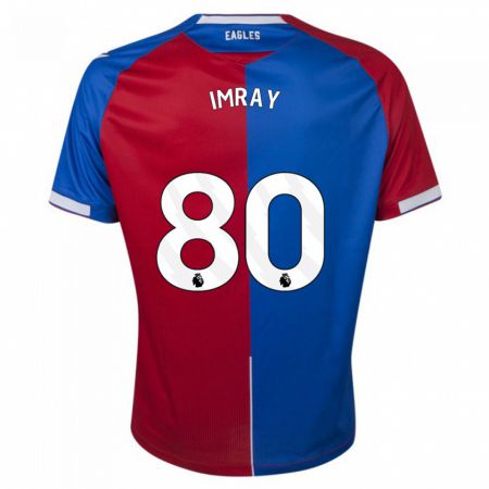 Kandiny Férfi Danny Imray #80 Piros Kék Hazai Jersey 2023/24 Mez Póló Ing