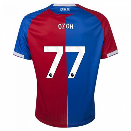 Kandiny Férfi David Ozoh #77 Piros Kék Hazai Jersey 2023/24 Mez Póló Ing