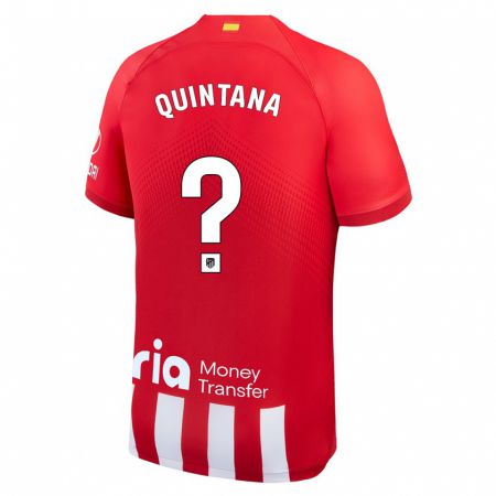 Kandiny Férfi Nacho Quintana #0 Piros Fehér Hazai Jersey 2023/24 Mez Póló Ing