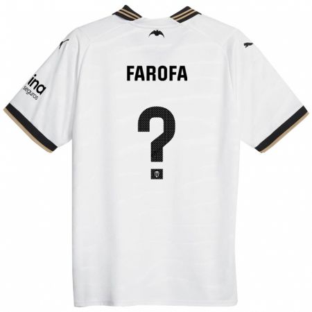 Kandiny Férfi Rodrigo Farofa #0 Fehér Hazai Jersey 2023/24 Mez Póló Ing