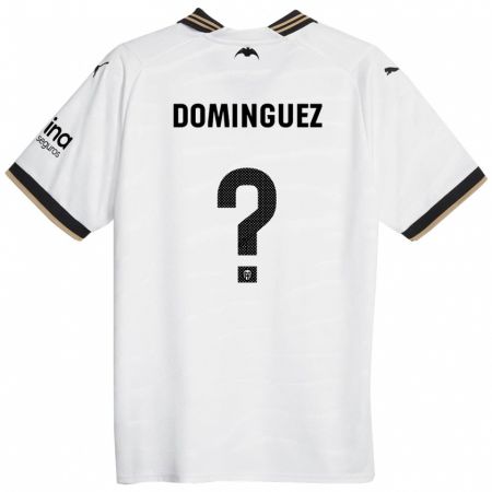 Kandiny Férfi Mario Dominguez #0 Fehér Hazai Jersey 2023/24 Mez Póló Ing
