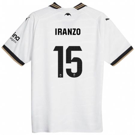 Kandiny Férfi Rubén Iranzo #15 Fehér Hazai Jersey 2023/24 Mez Póló Ing