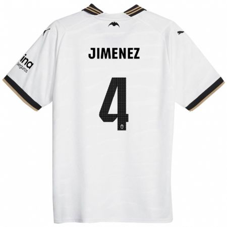 Kandiny Férfi Maria Jimenez #4 Fehér Hazai Jersey 2023/24 Mez Póló Ing