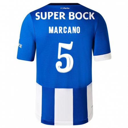 Kandiny Férfi Iván Marcano #5 Kék Fehér Hazai Jersey 2023/24 Mez Póló Ing