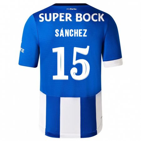Kandiny Férfi Jorge Sánchez #15 Kék Fehér Hazai Jersey 2023/24 Mez Póló Ing