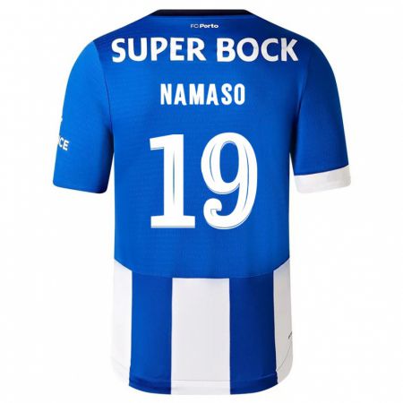 Kandiny Férfi Danny Namaso #19 Kék Fehér Hazai Jersey 2023/24 Mez Póló Ing